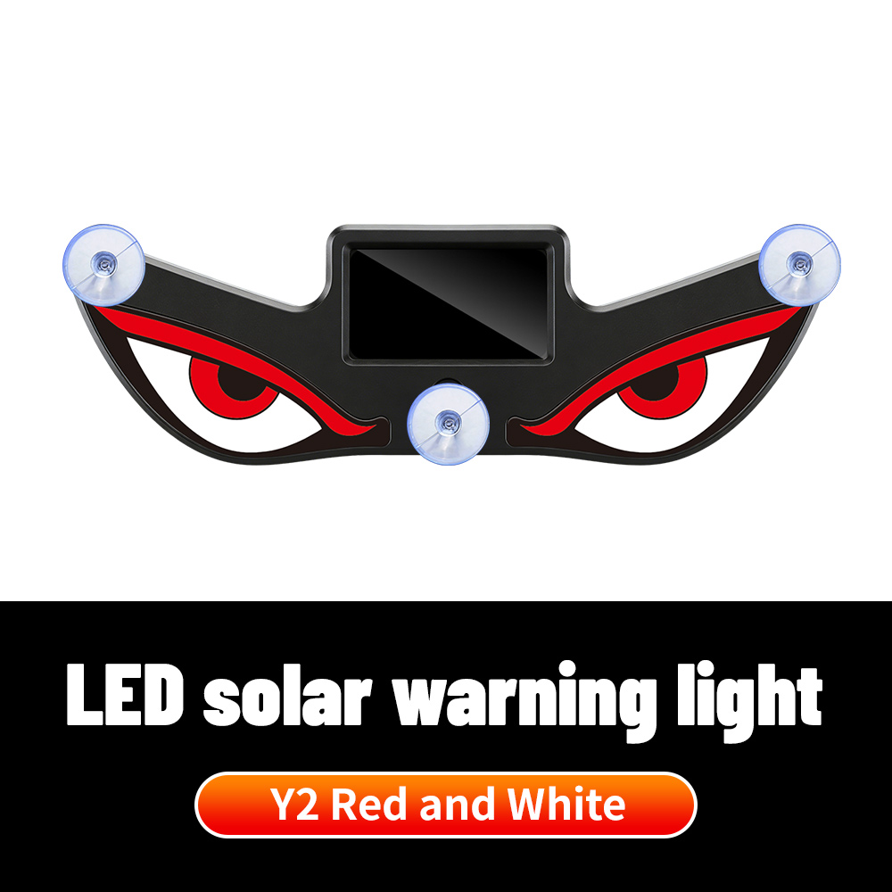 Solar Devil Eyes LED Car Window Light – Animated Car Decoration