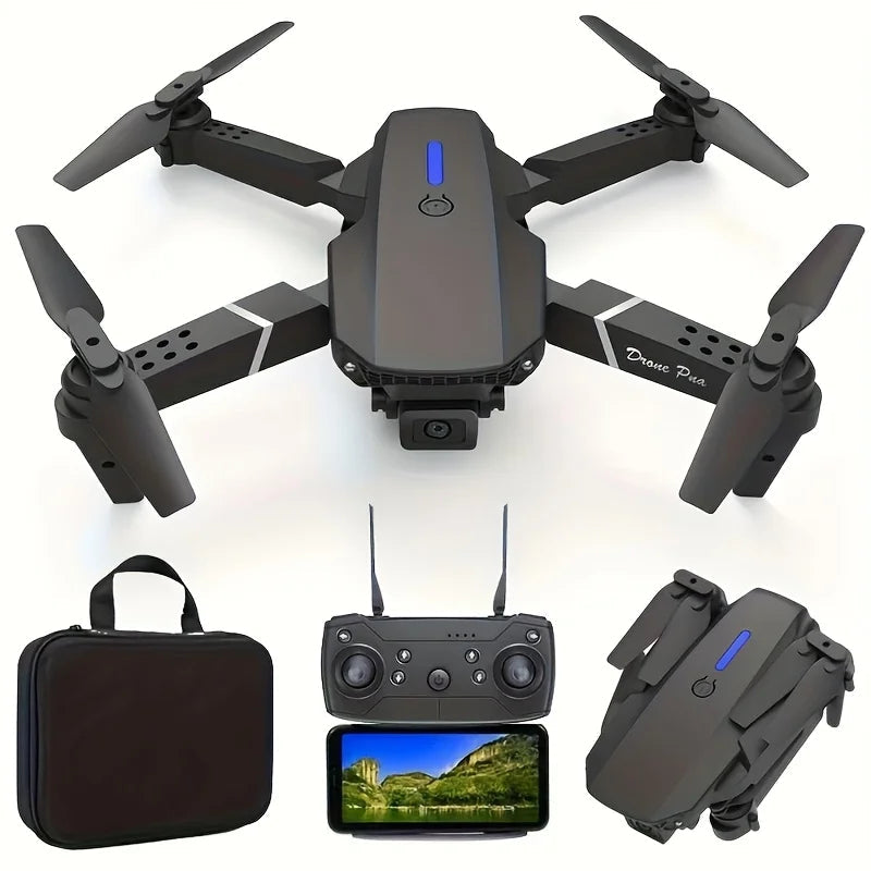E99 Foldable RC Drone – One-Key Takeoff, 360° Flip & Trajectory Flight