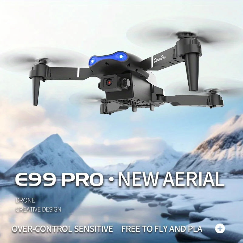 E99 Foldable RC Drone – One-Key Takeoff, 360° Flip & Trajectory Flight