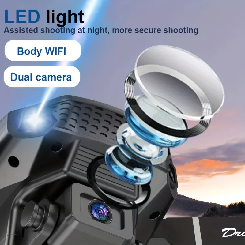 E99 Foldable RC Drone – One-Key Takeoff, 360° Flip & Trajectory Flight