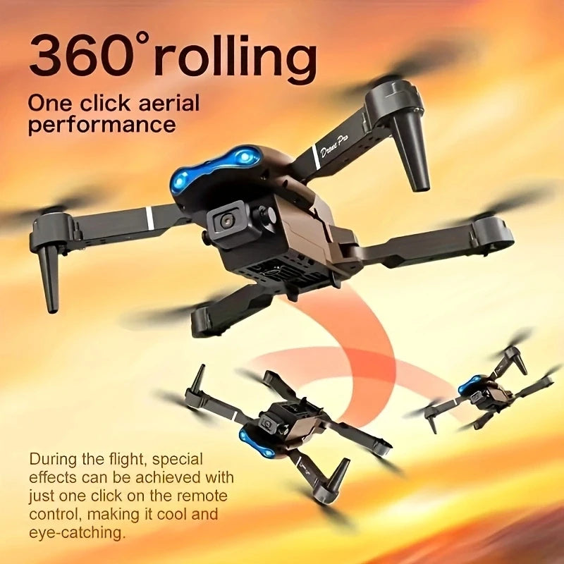 E99 Foldable RC Drone – One-Key Takeoff, 360° Flip & Trajectory Flight