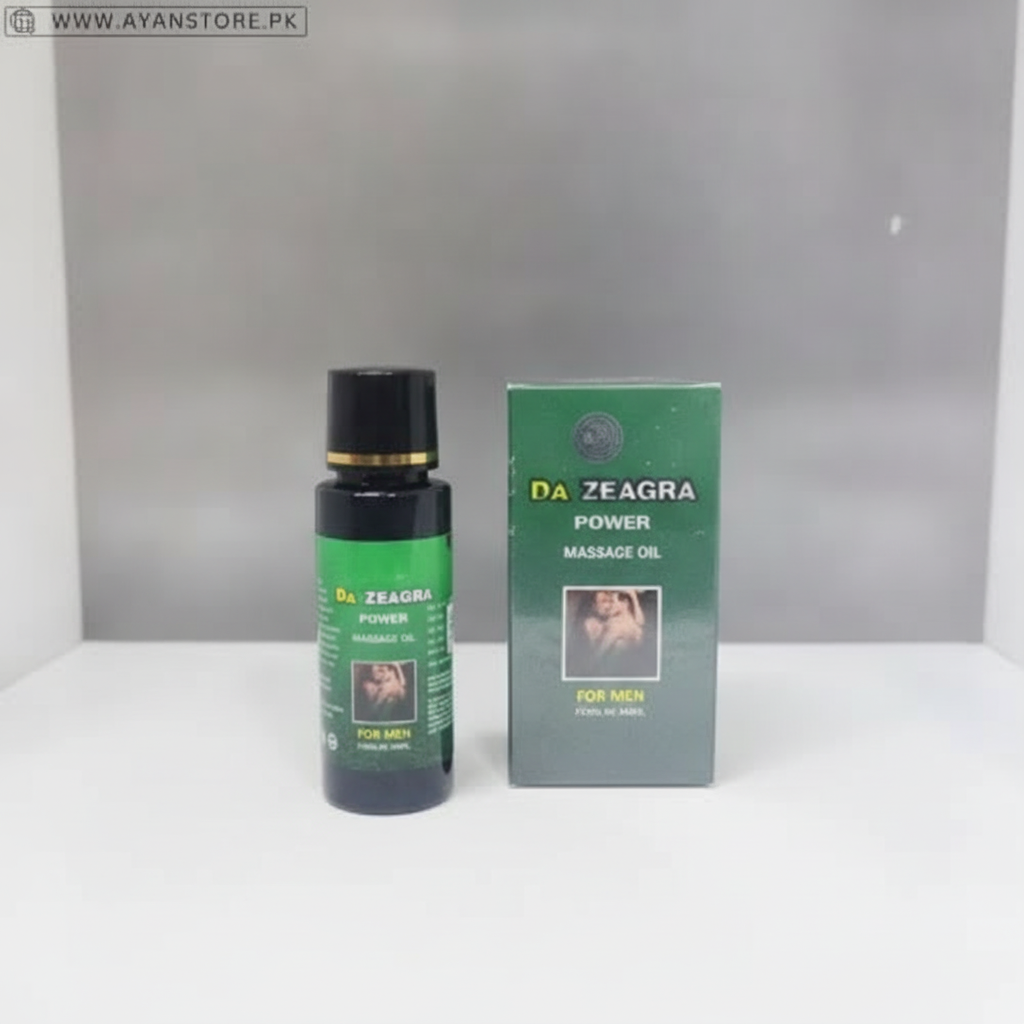 Da’ Zeagra Power Massage Oil for Men 50ml – Massage Oil Bottle and Packaging
 Copy