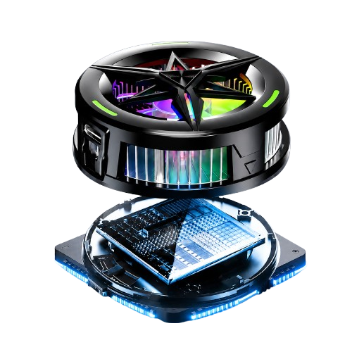 Magnetic RGB Phone Cooler – Gaming Cooling Fan