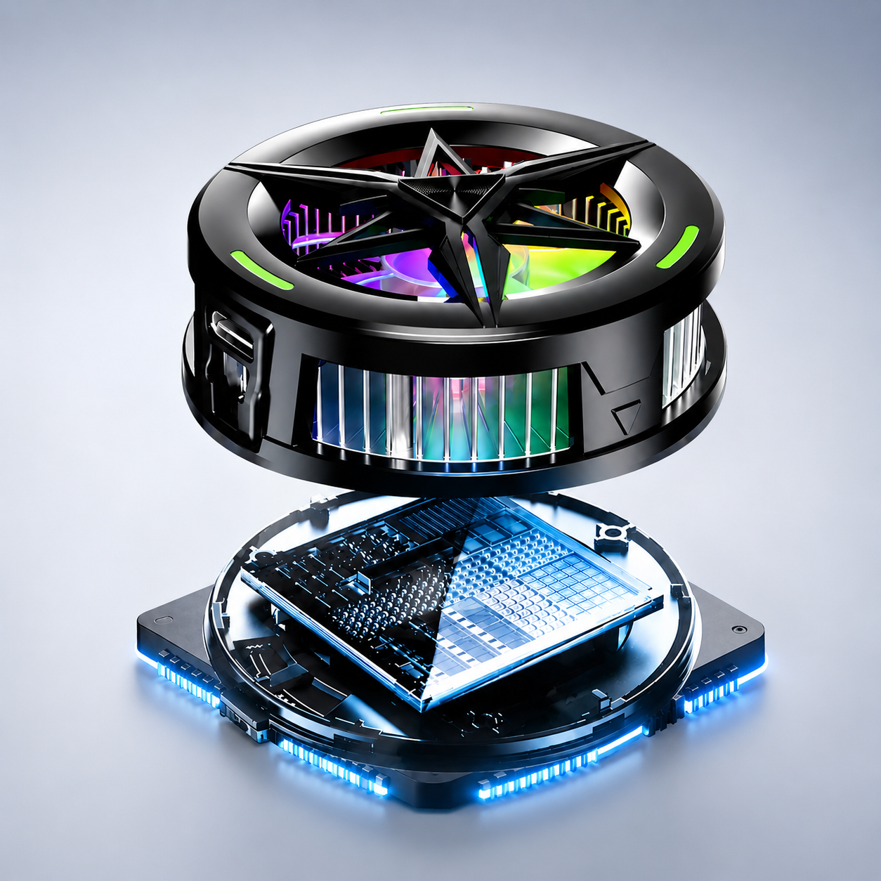 Magnetic RGB Phone Cooler – Gaming Cooling Fan