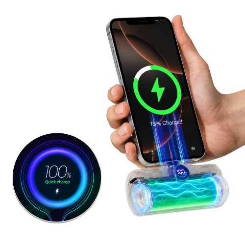 5000mAh Mini Power Bank with LED Display