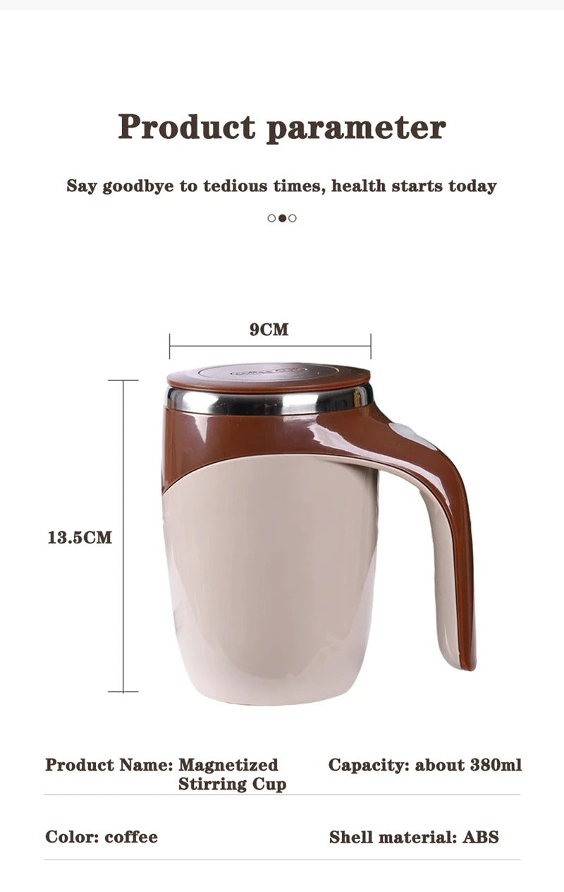 380mL Self Stirring Mug with Lid