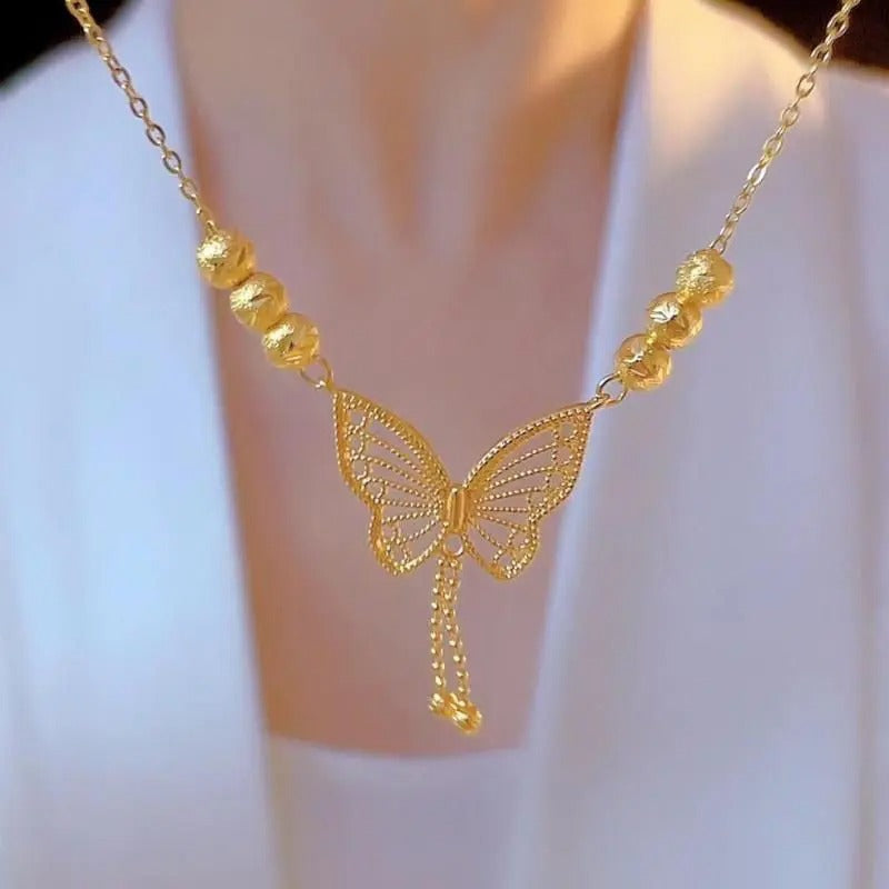 Gold plated Butterfly Necklace for Women