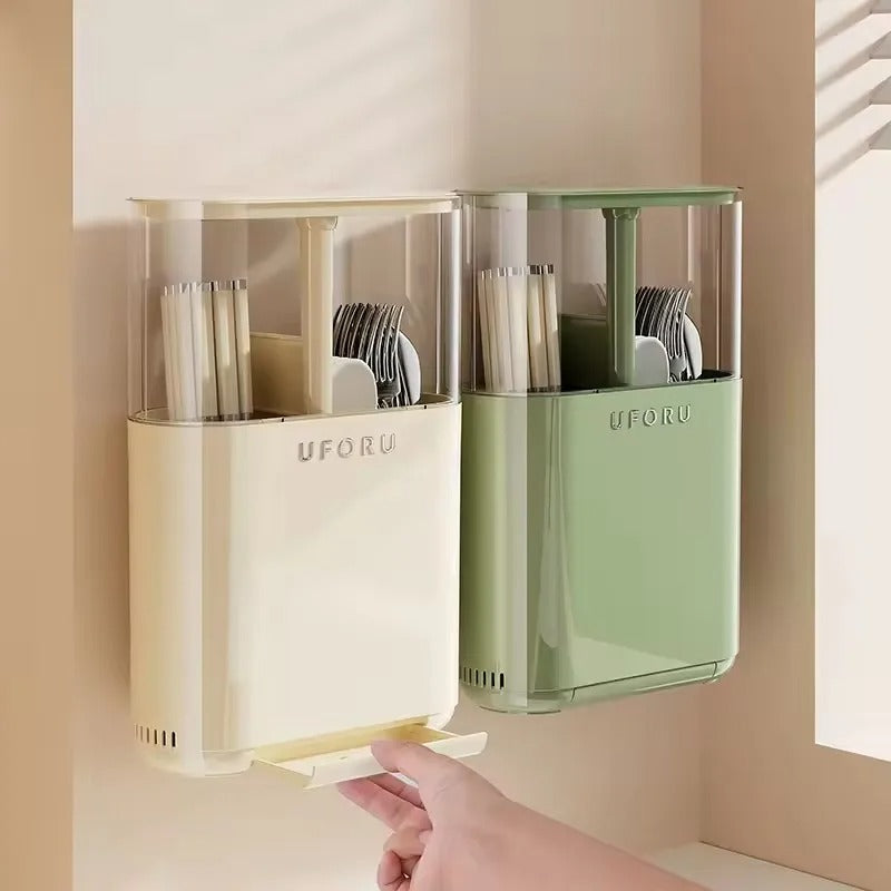 Hanging Cutlery &amp; Chopstick Storage Rack