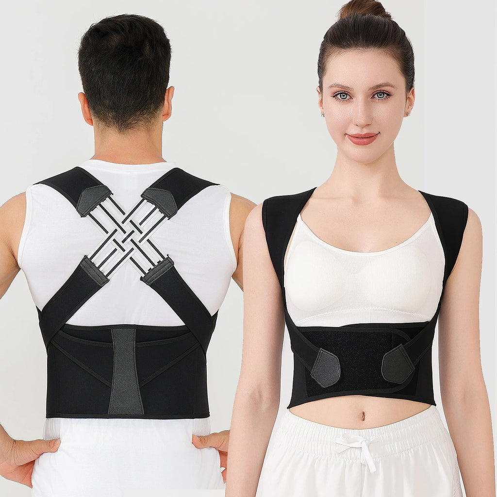 Adjustable Back Posture Brace – Breathable Spine & Shoulder Support Belt