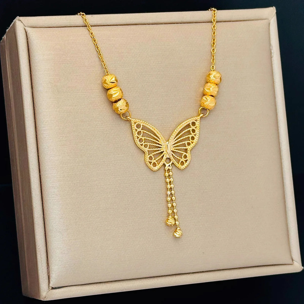 Gold plated Butterfly Necklace for Women