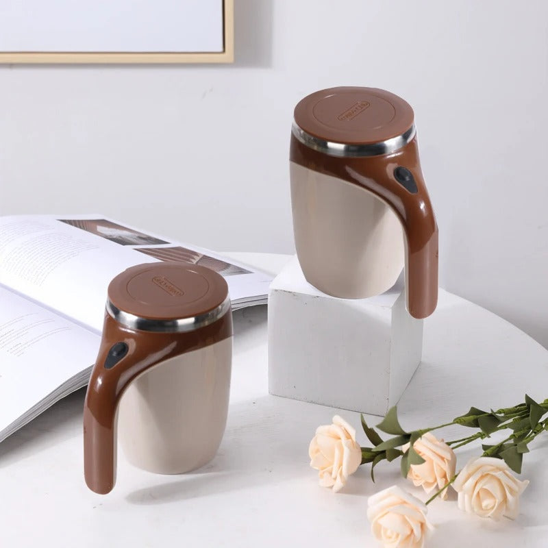 380mL Self Stirring Mug with Lid
