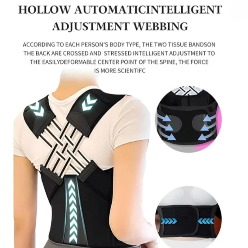 Adjustable Back Posture Brace – Breathable Spine & Shoulder Support Belt