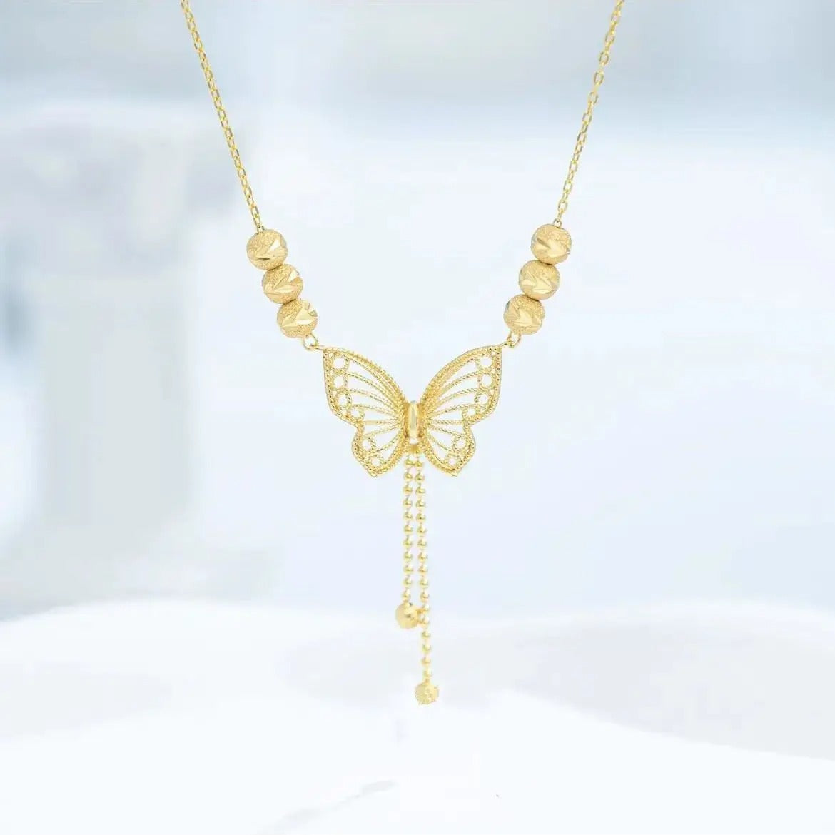 Gold plated Butterfly Necklace for Women