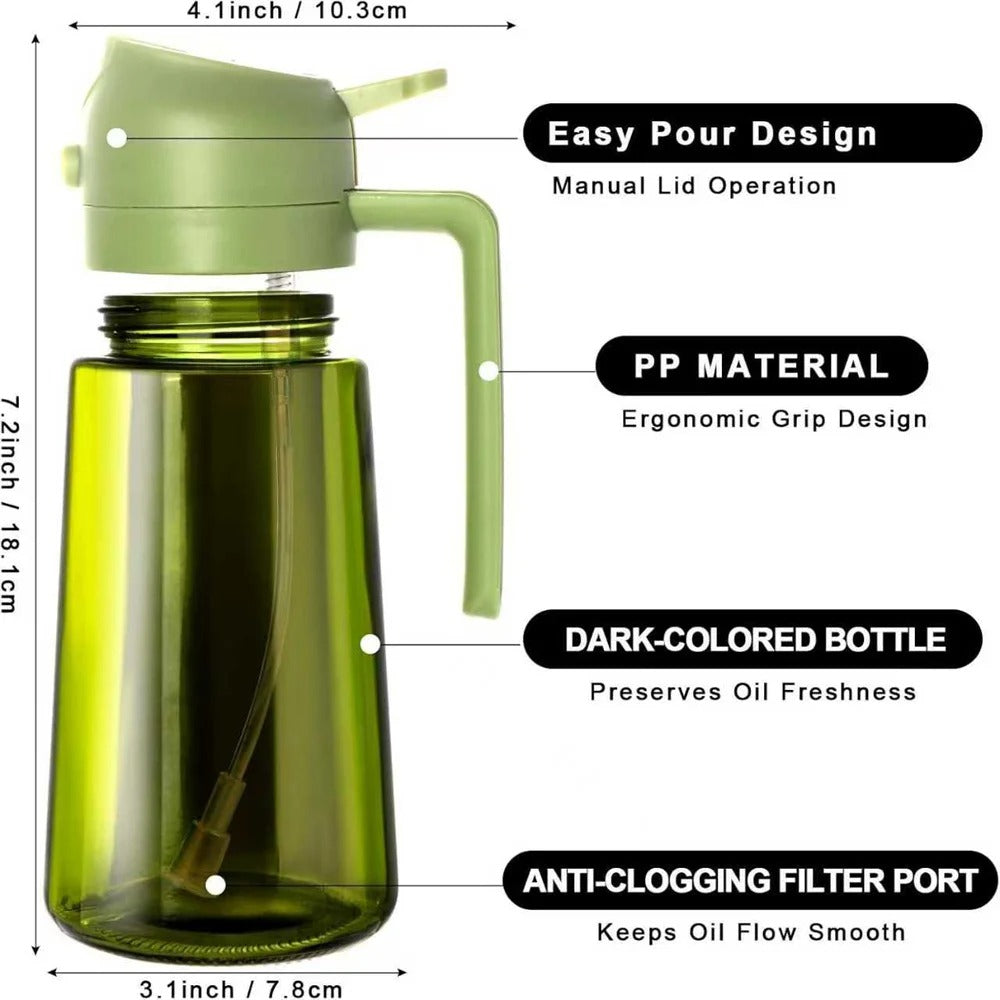 470ML 2-in-1 Oil Spray Bottle