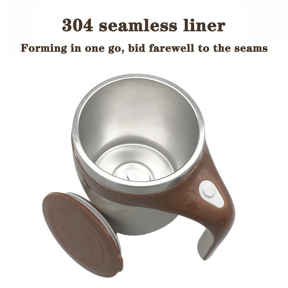 380mL Self Stirring Mug with Lid