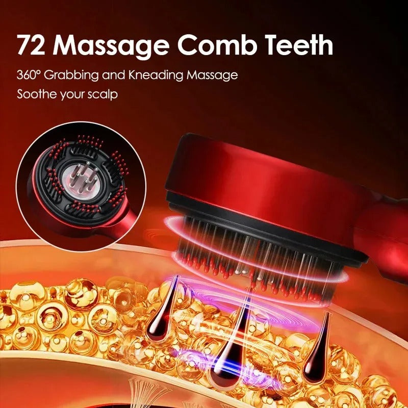 Scalp Massage Brush with Oil Applicator