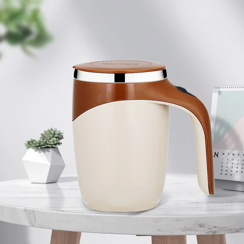 380mL Self Stirring Mug with Lid