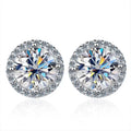 D Color Moissanite 925 Sterling Silver Earrings