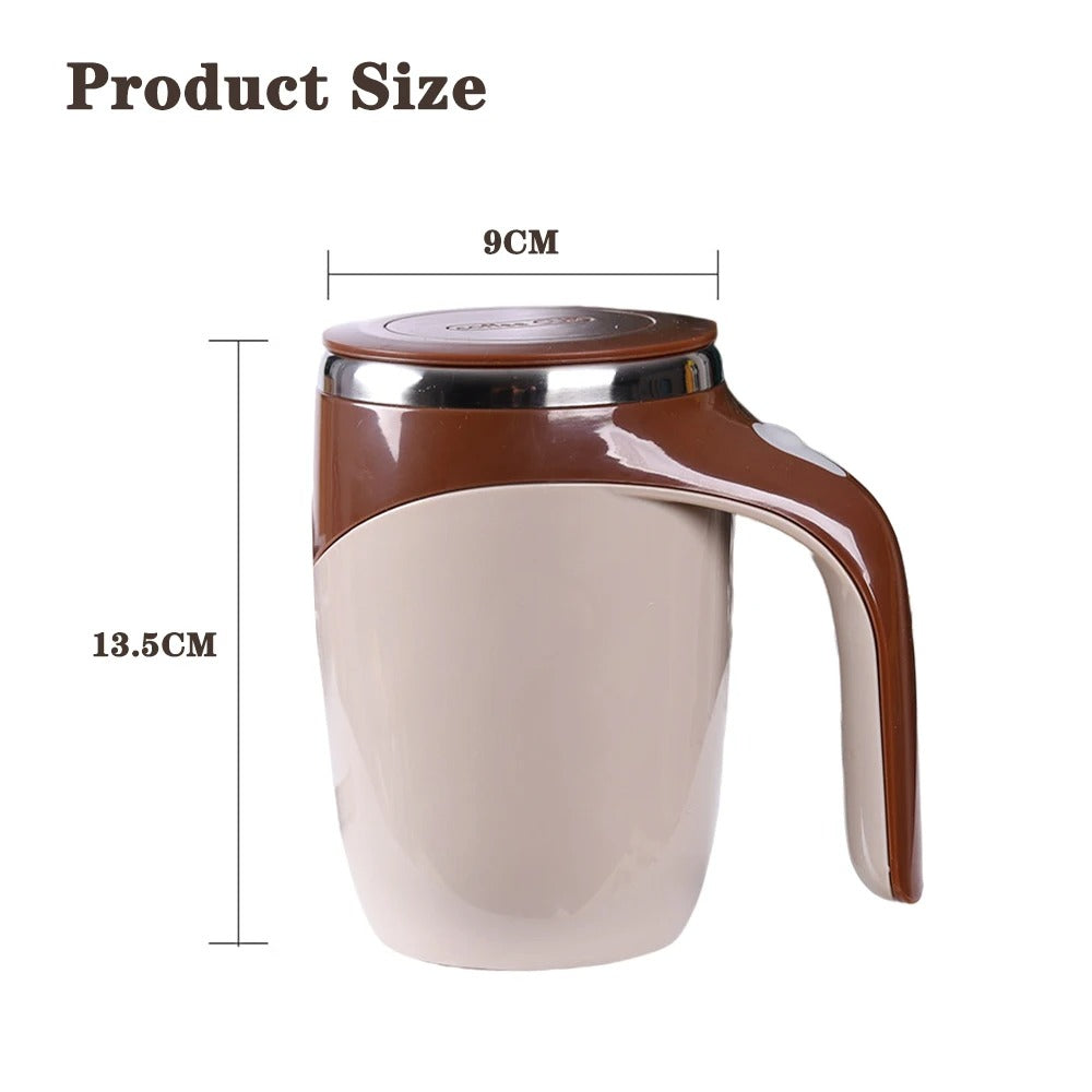 380mL Self Stirring Mug with Lid
