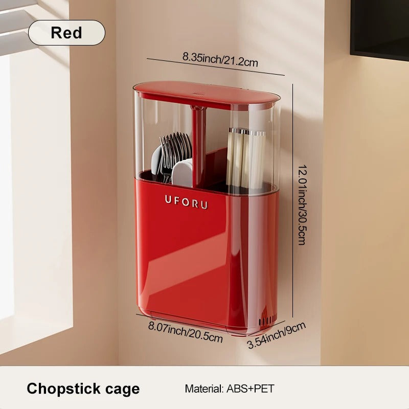 Hanging Cutlery &amp; Chopstick Storage Rack