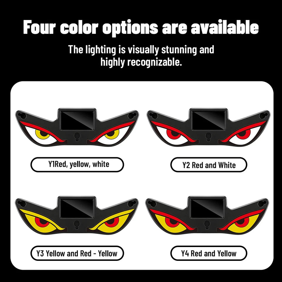 Solar Devil Eyes LED Car Window Light – Animated Car Decoration